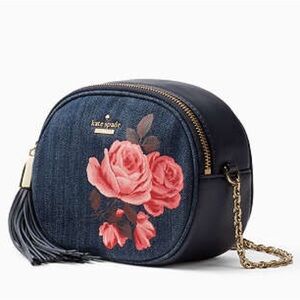 🔜 [Kate Spade] Emerson Place Rose Denim Tinley - Ocean Fog